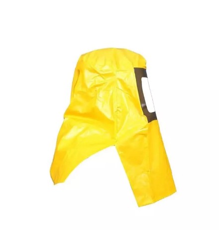 Safety Hood PVC Acid Proof Yellow – visor detail