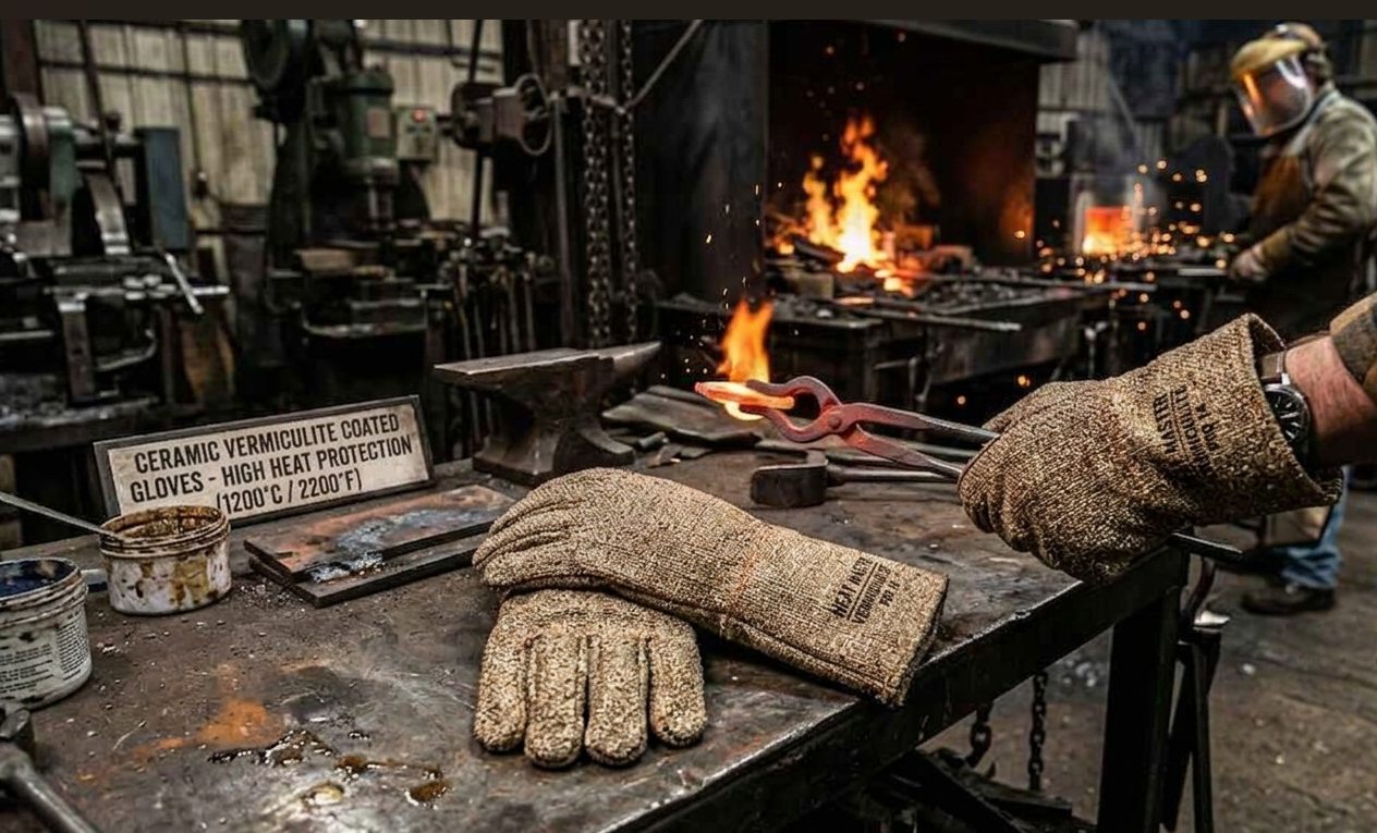 AMI-TECH Ceramic Vermiculite Hand Gloves size range