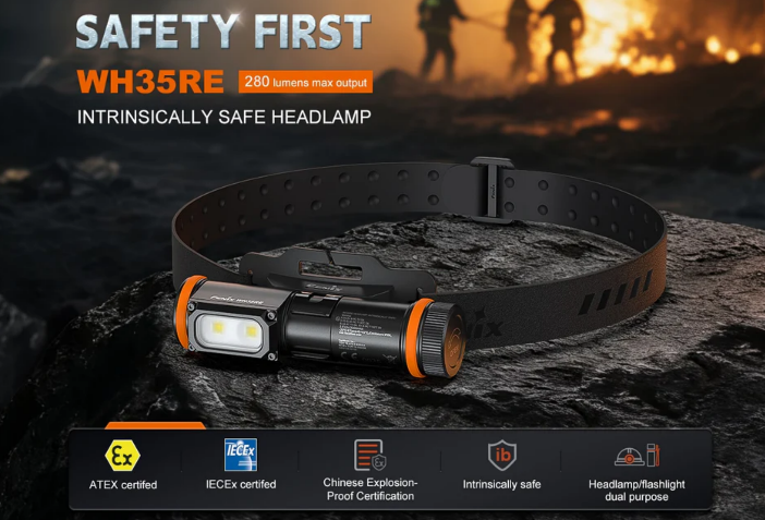 Fenix WH35RE Fire Fighter Torch angle 2